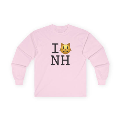 "I'm a Pouting Cat about New Hampshire" Long Sleeve Shirt