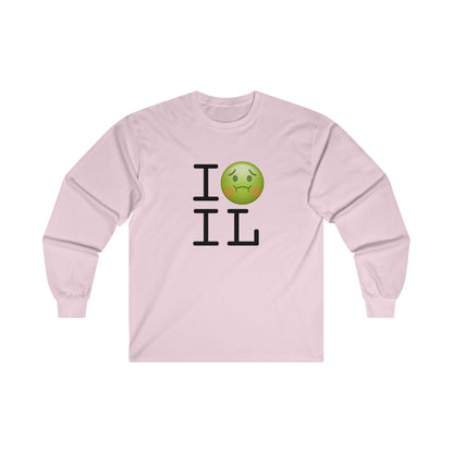 "I'm Nauseous about Illinois" Long Sleeve Shirt