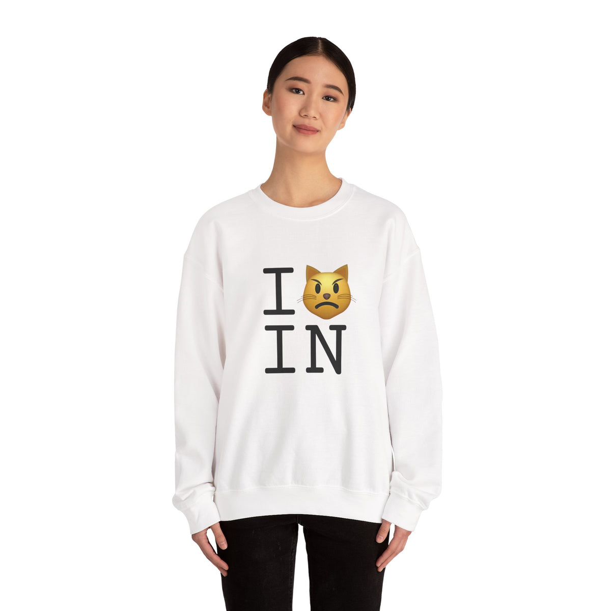 "I'm a Pouting Cat about Indiana" Sweatshirt