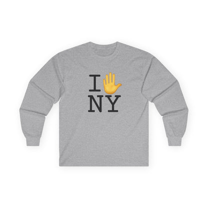 "I Stop (Raised Hand) New York" Long Sleeve Shirt
