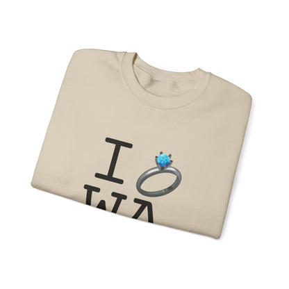 "I'm Married to (Diamond Ring) Washington" Sweatshirt