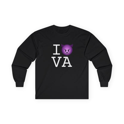 "I'm an Angry Devil about Virginia" Long Sleeve Shirt