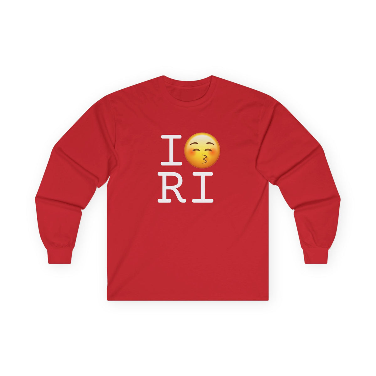"I Kiss Rhode Island" Long Sleeve Shirt