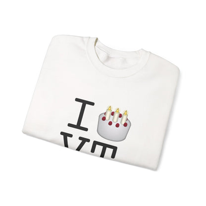 "I Birthday Cake Vermont" Sweatshirt