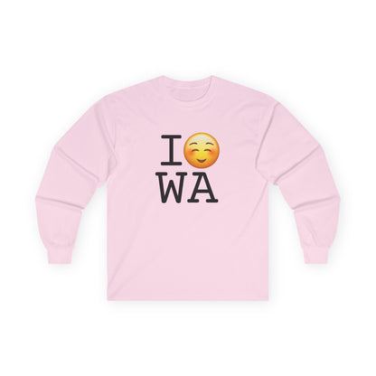 "I Blush at Washington" Long Sleeve Shirt