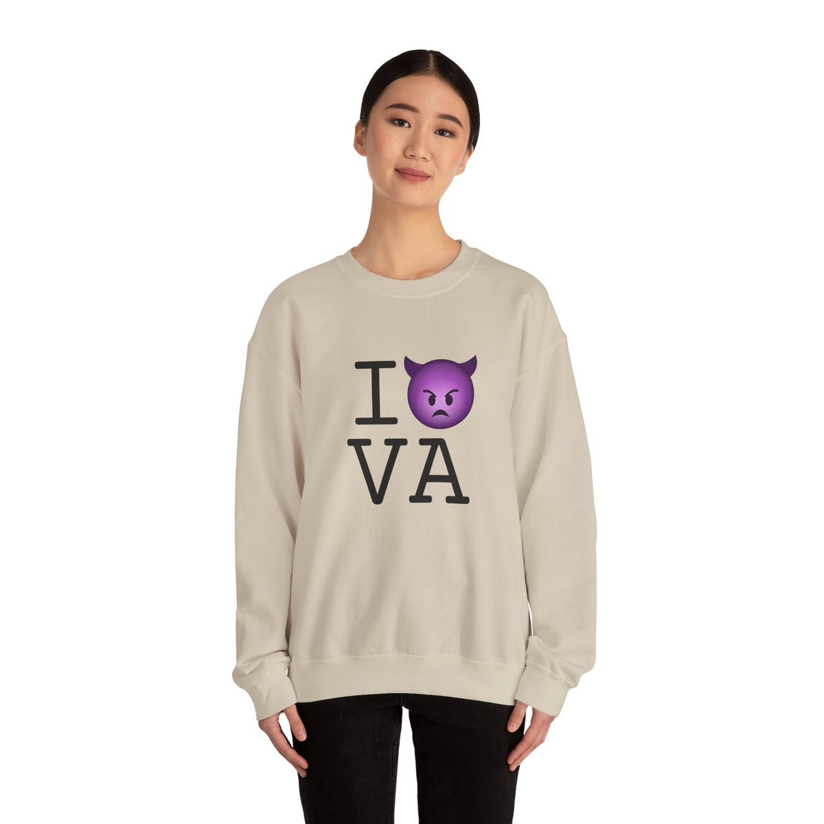 "I'm an Angry Devil about Virginia" Sweatshirt