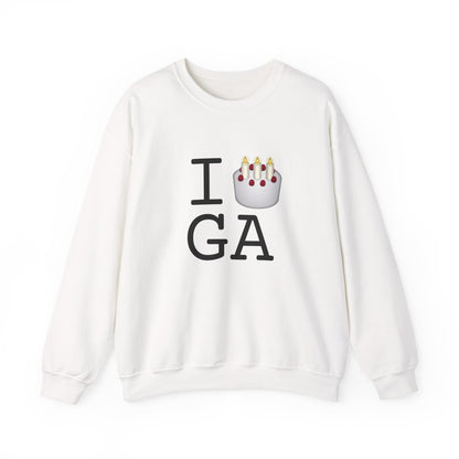 "I Birthday Cake Georgia" Sweatshirt