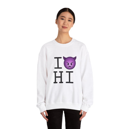 "I'm an Angry Devil about Hawaii" Sweatshirt