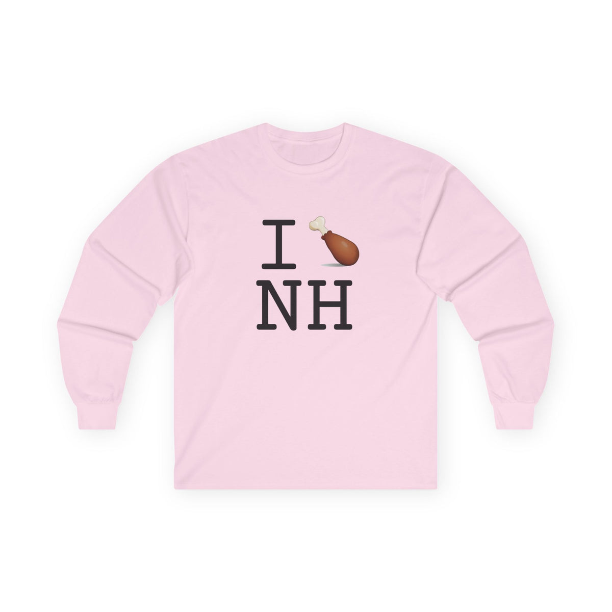 "I Chicken Drumstick New Hampshire" Long Sleeve Shirt