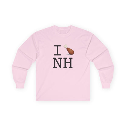 "I Chicken Drumstick New Hampshire" Long Sleeve Shirt
