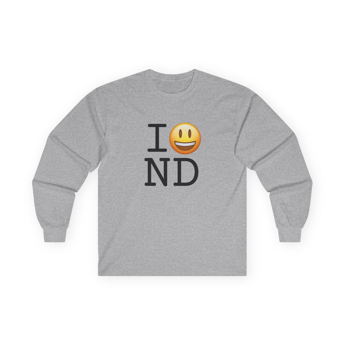 "I'm Happy about North Dakota" Long Sleeve Shirt