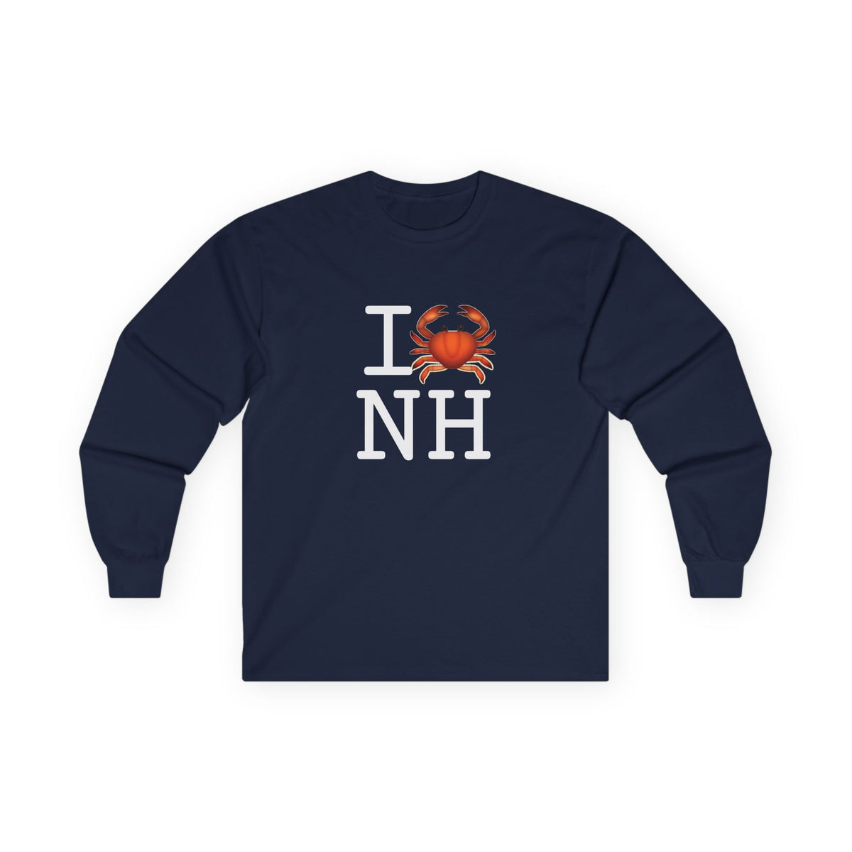 "I Crab New Hampshire" Long Sleeve Shirt