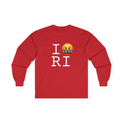 "I Curse about Rhode Island" Long Sleeve Shirt