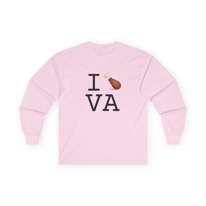"I Chicken Drumstick Virginia" Long Sleeve Shirt