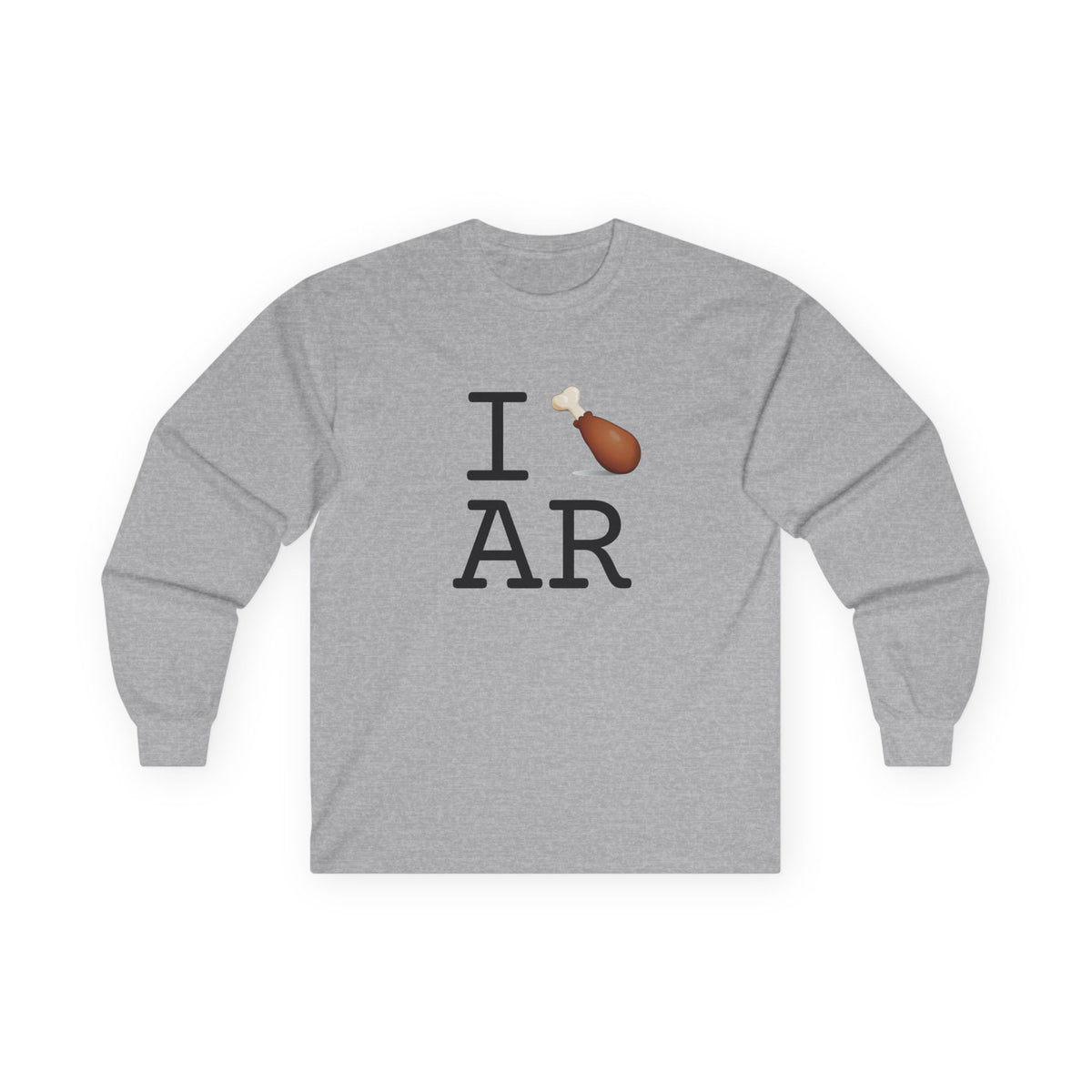 "I Chicken Drumstick Arkansas" Long Sleeve Shirt