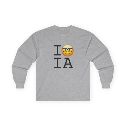 "I'm a Nerd about Iowa" Long Sleeve Shirt