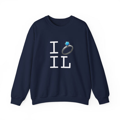 "I'm Married to (Diamond Ring) Illinois" Sweatshirt