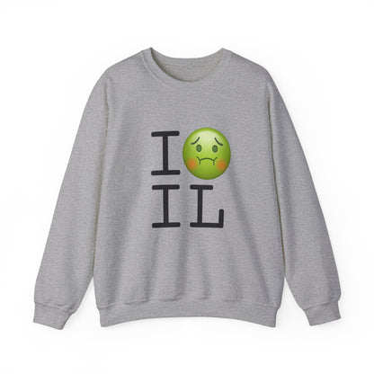 "I'm Nauseous about Illinois" Sweatshirt