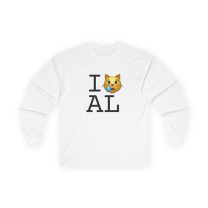 "I'm a Crying Cat about Alabama" Long Sleeve Shirt