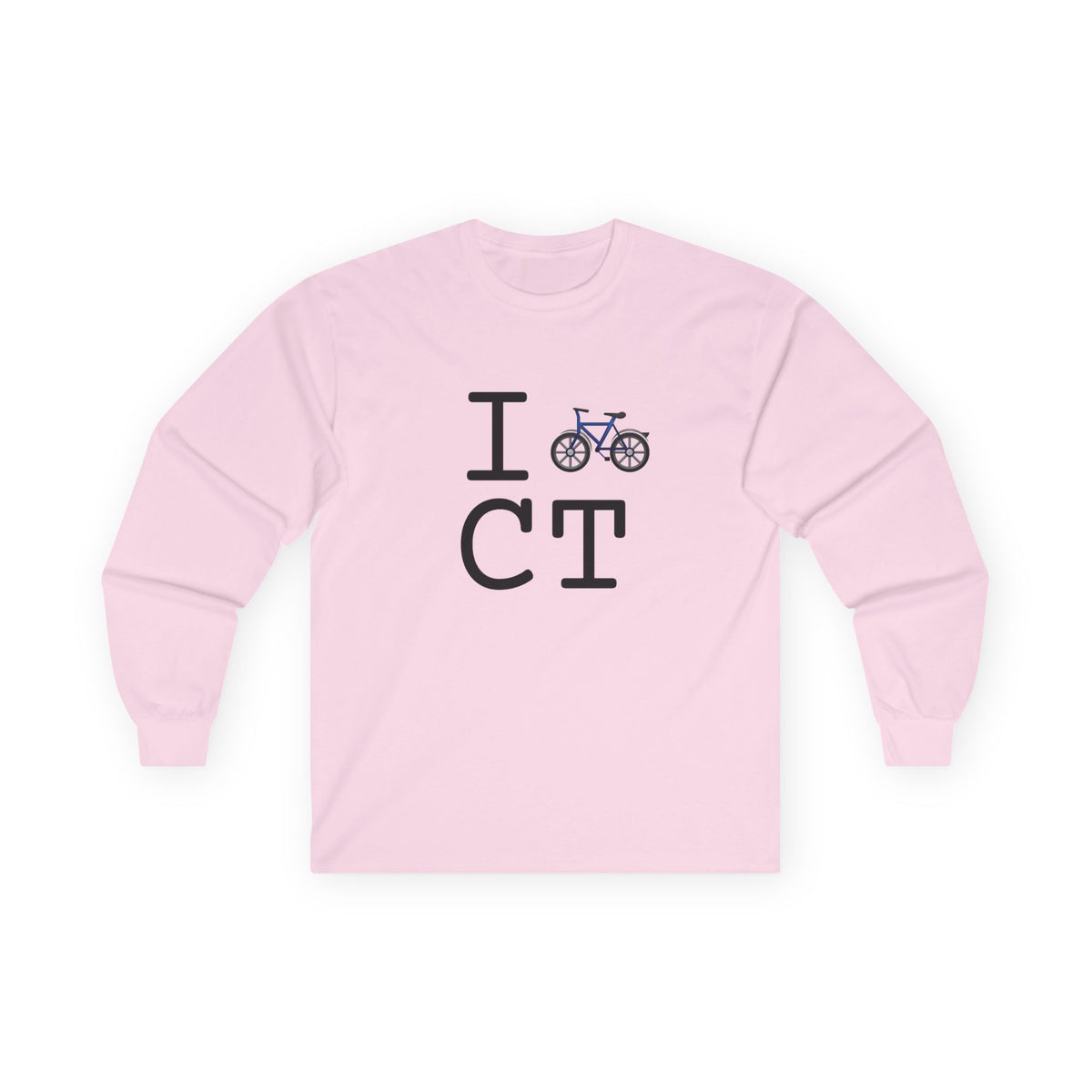 "I Bicycle Connecticut" Long Sleeve Shirt