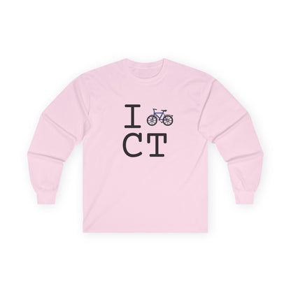 "I Bicycle Connecticut" Long Sleeve Shirt