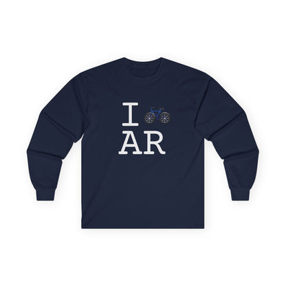 "I Bicycle Arkansas" Long Sleeve Shirt