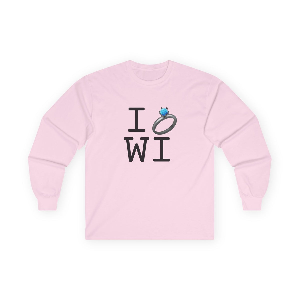 "I'm Married to (Diamond Ring) Wisconsin" Long Sleeve Shirt