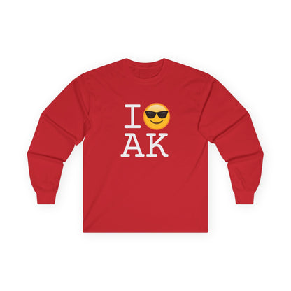 "I'm Cool with Alaska" Long Sleeve Shirt