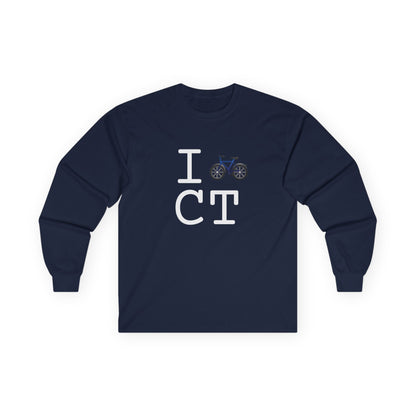 "I Bicycle Connecticut" Long Sleeve Shirt