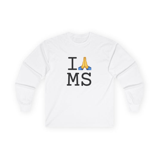 "I Pray for Mississippi" Long Sleeve Shirt