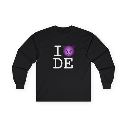 "I'm an Angry Devil about Delaware" Long Sleeve Shirt