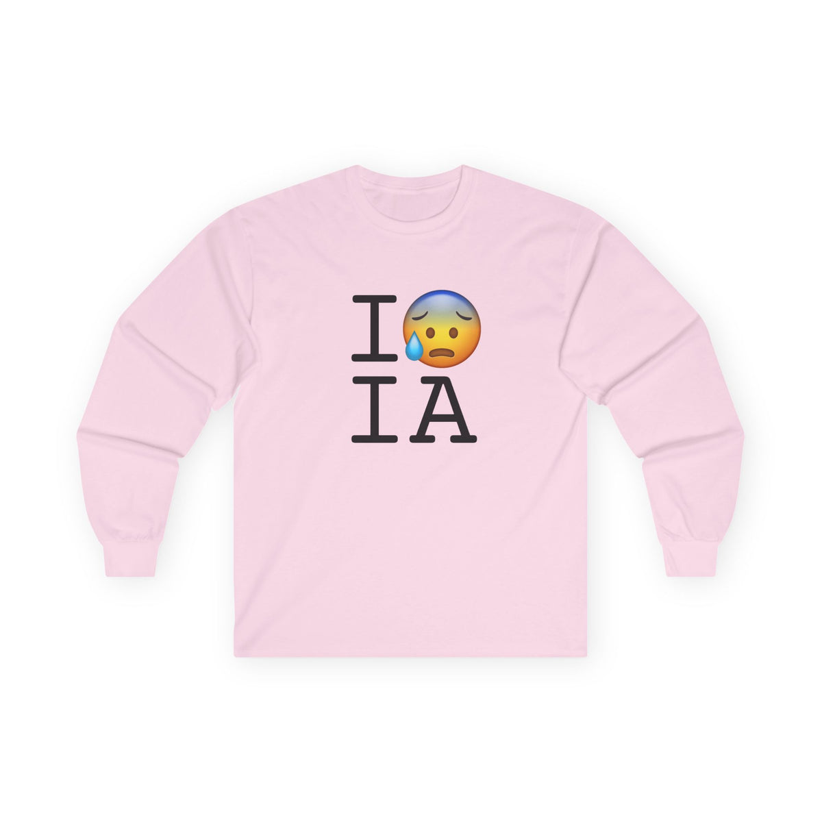 "I'm Anxiously Sweating in Iowa" Long Sleeve Shirt