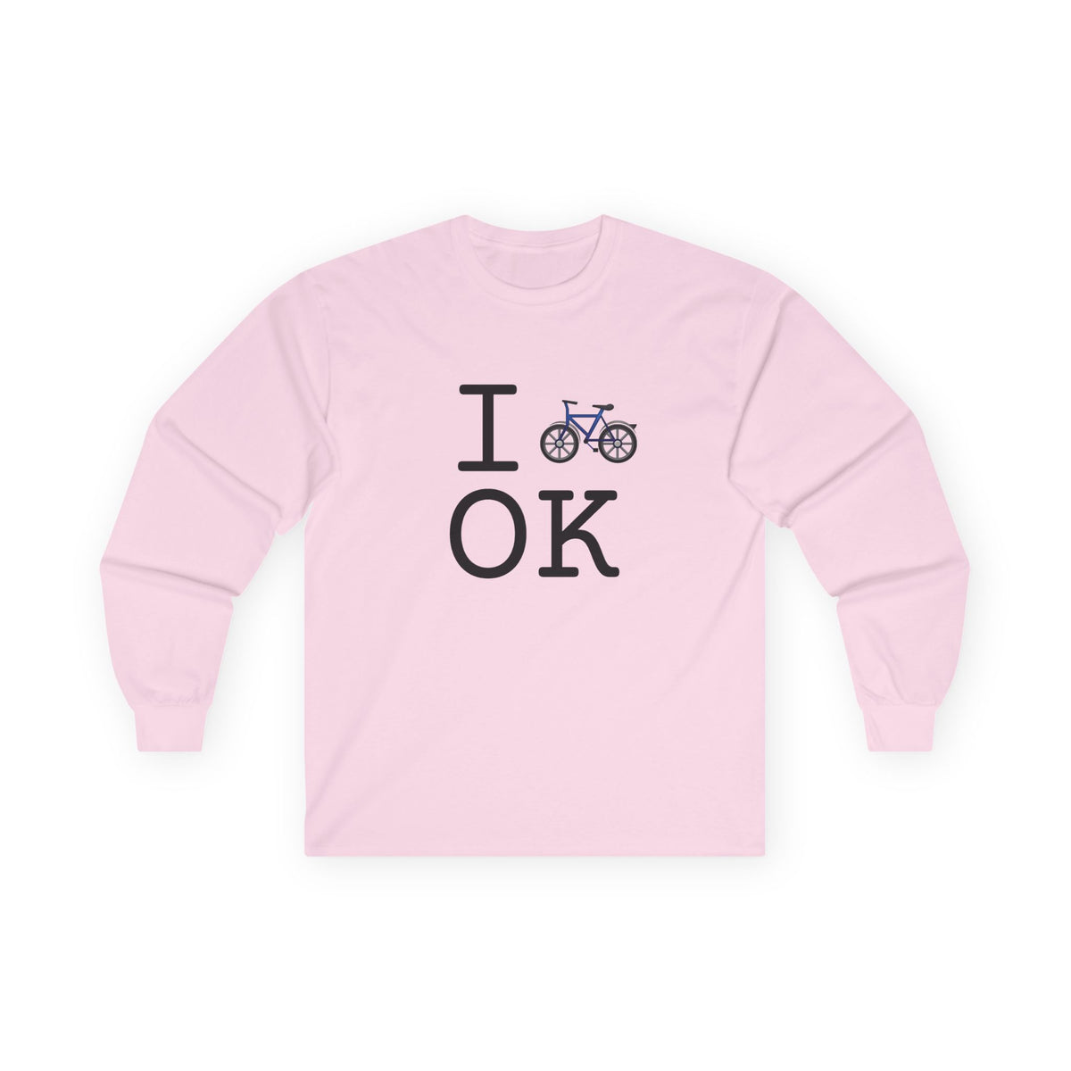 "I Bicycle Oklahoma" Long Sleeve Shirt