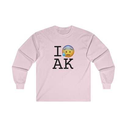 "I'm Anxiously Sweating in Alaska" Long Sleeve Shirt