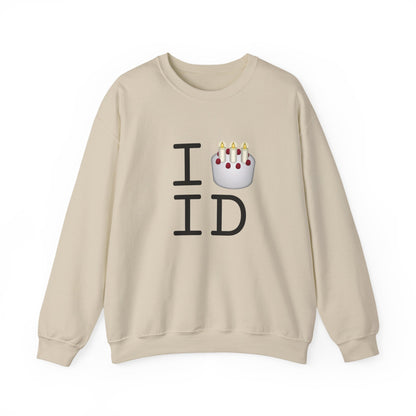 "I Birthday Cake Idaho" Sweatshirt