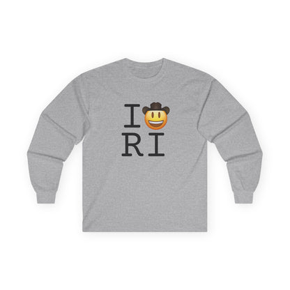 "I'm a Cowboy or Cowgirl in Rhode Island" Long Sleeve Shirt