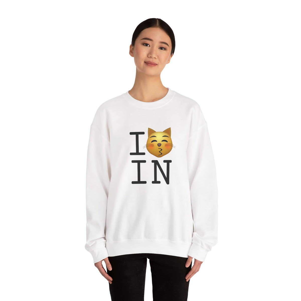 "I'm a Kissing Cat toward Indiana" Sweatshirt