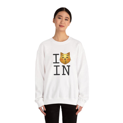 "I'm a Kissing Cat toward Indiana" Sweatshirt