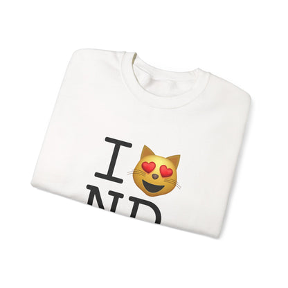 "I'm a Cat that Loves North Dakota" Sweatshirt