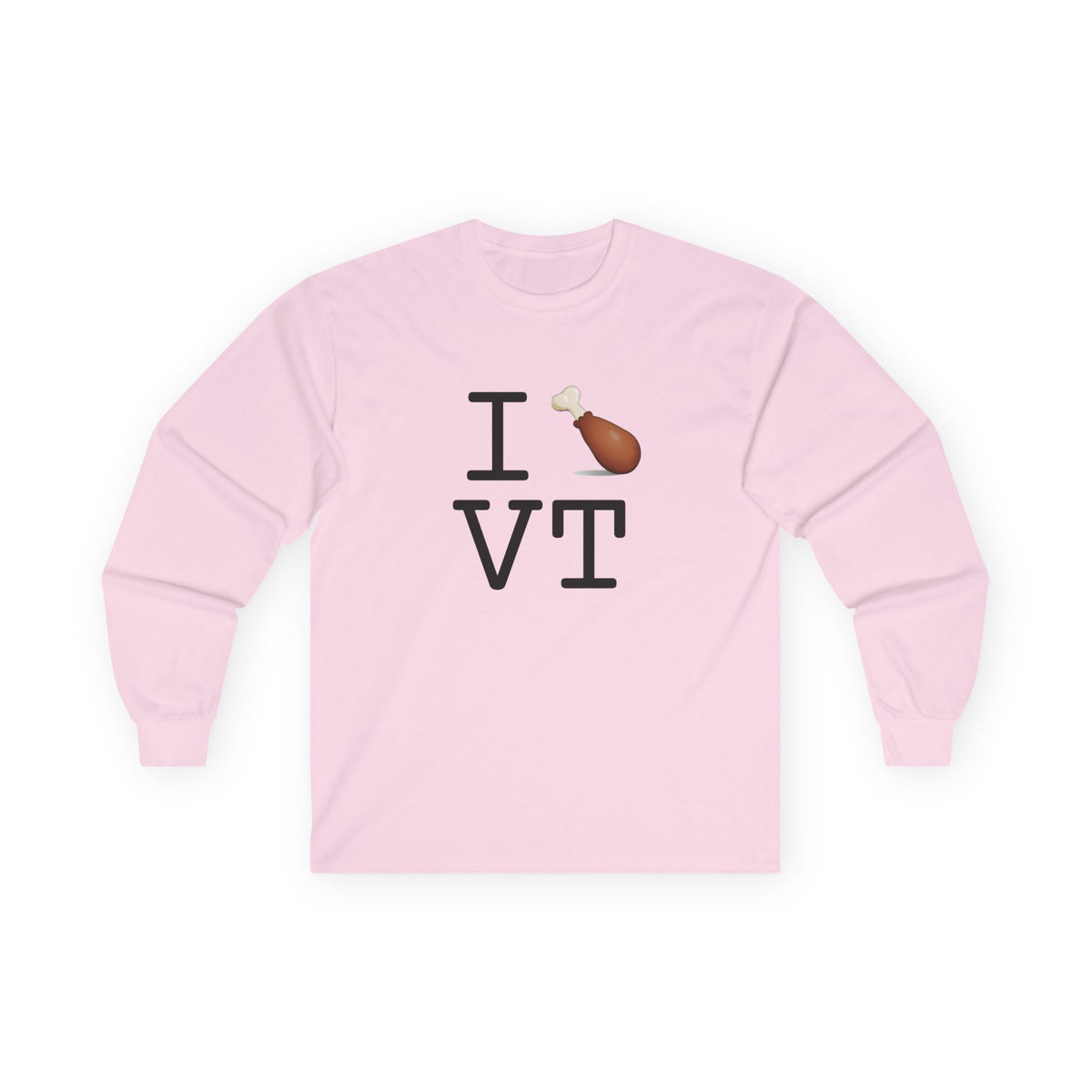 "I Chicken Drumstick Vermont" Long Sleeve Shirt
