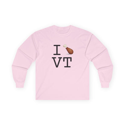 "I Chicken Drumstick Vermont" Long Sleeve Shirt