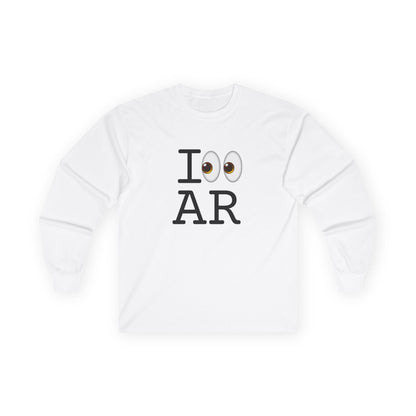 "I Look at Arkansas" Long Sleeve Shirt