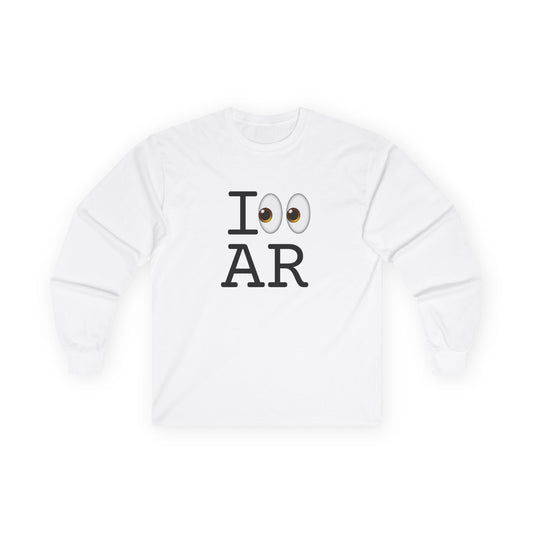 "I Look at Arkansas" Long Sleeve Shirt