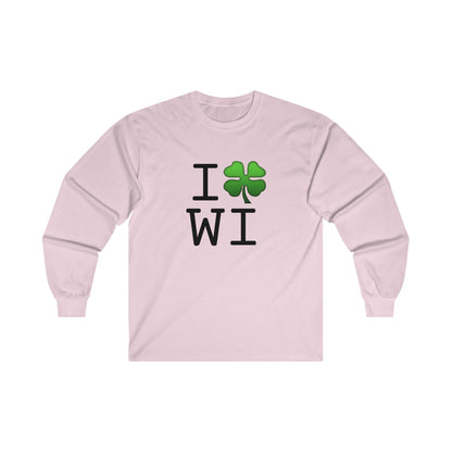 "I'm Lucky (Clover) in Wisconsin" Long Sleeve Shirt