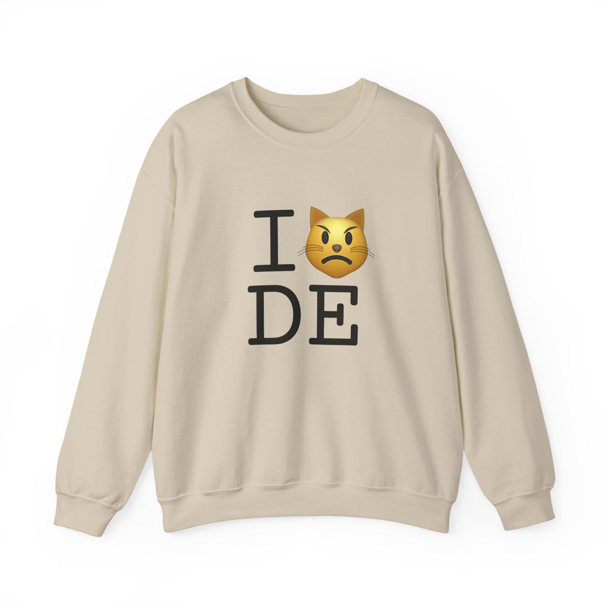 "I'm a Pouting Cat about Delaware" Sweatshirt