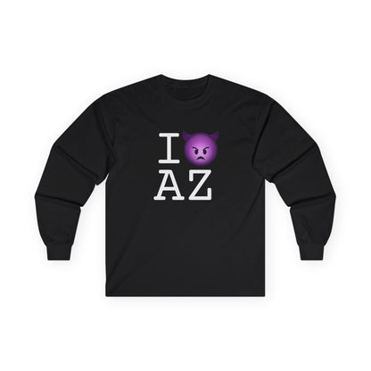 "I'm an Angry Devil about Arizona" Long Sleeve Shirt
