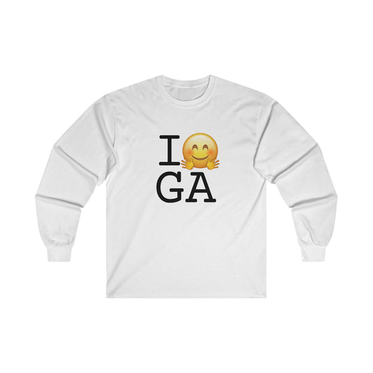 "I Hug Georgia" Long Sleeve Shirt