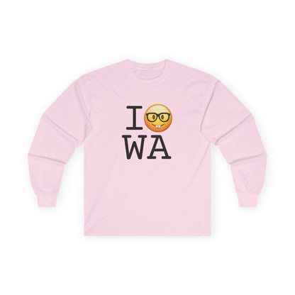 "I'm a Nerd about Washington" Long Sleeve Shirt