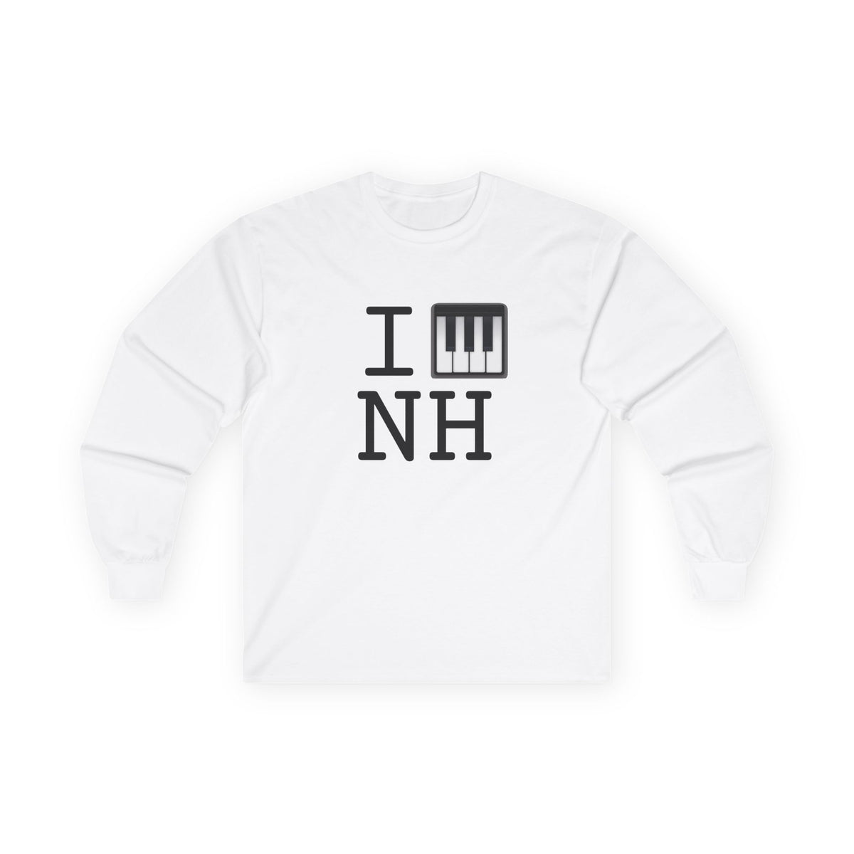 "I Piano New Hampshire" Long Sleeve Shirt