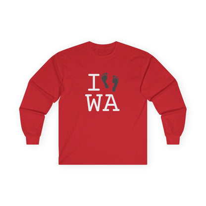 "I leave Footsteps in Washington" Long Sleeve Shirt